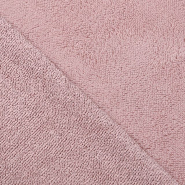 Coupon Tissu Micro Éponge Bambou Rose pastel - Coupon de 40 cm