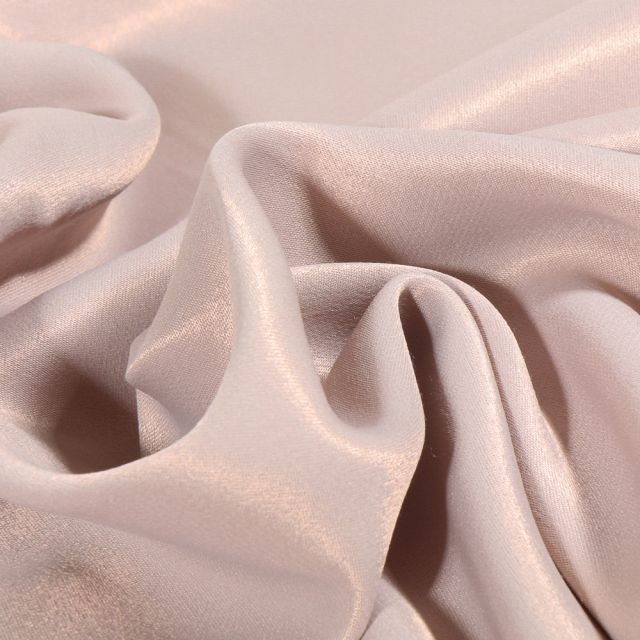 Tissu Viscose satiné uni Dimara Crème