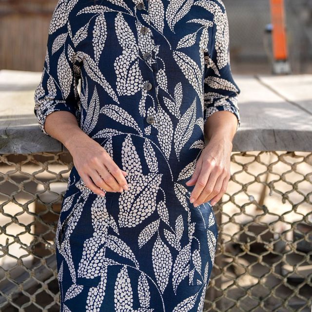 Tissu Viscose Ottoman Feuillage