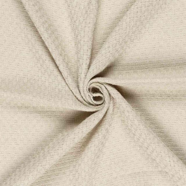 Tissu Tweed Charlotte uni Beige