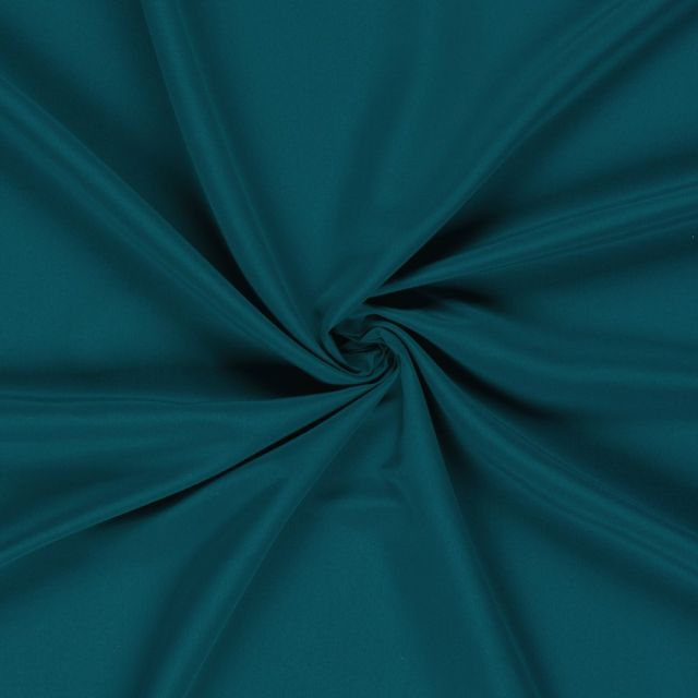 Tissu Short de bain déperlant recyclé uni Bleu canard