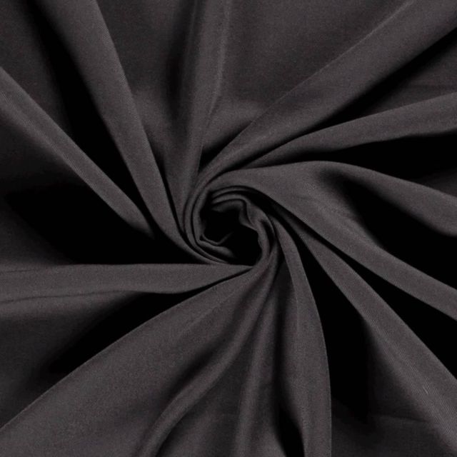 Tissu Viscose  Tahliah uni Gris anthracite