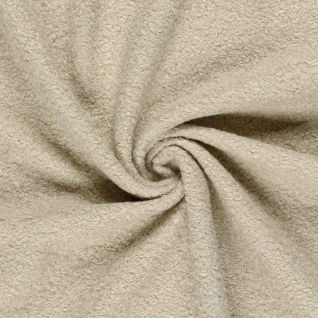 Tissu Bouclette Astrid Uni Beige