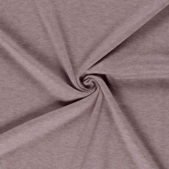 Tissu Jersey Viscose chiné sur fond Mauve