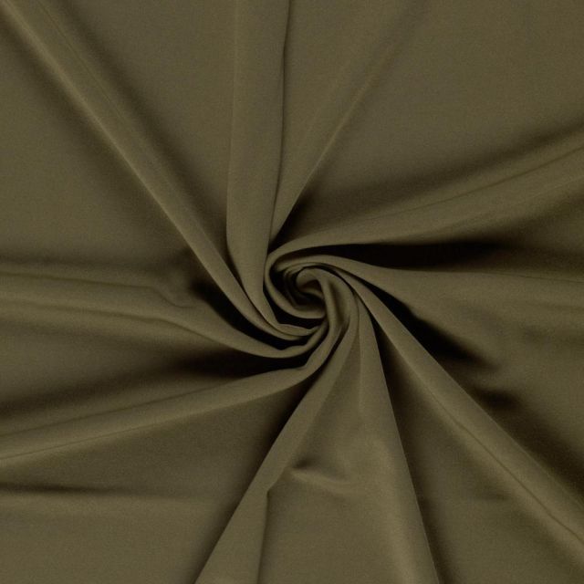 Tissu jersey crêpe uni Melissa Gris souris