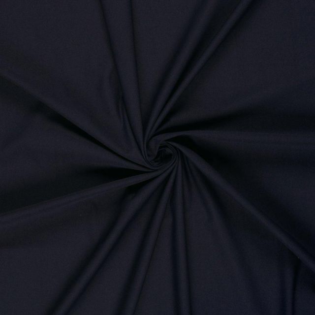 Tissu Jersey Traveler  extensible et infroissable Uni Bleu marine