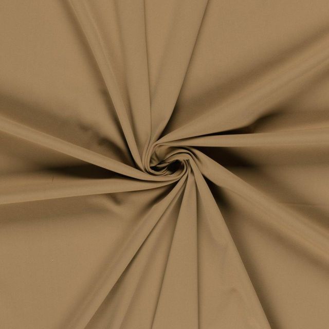 Tissu Jersey Traveler  extensible et infroissable Uni Camel