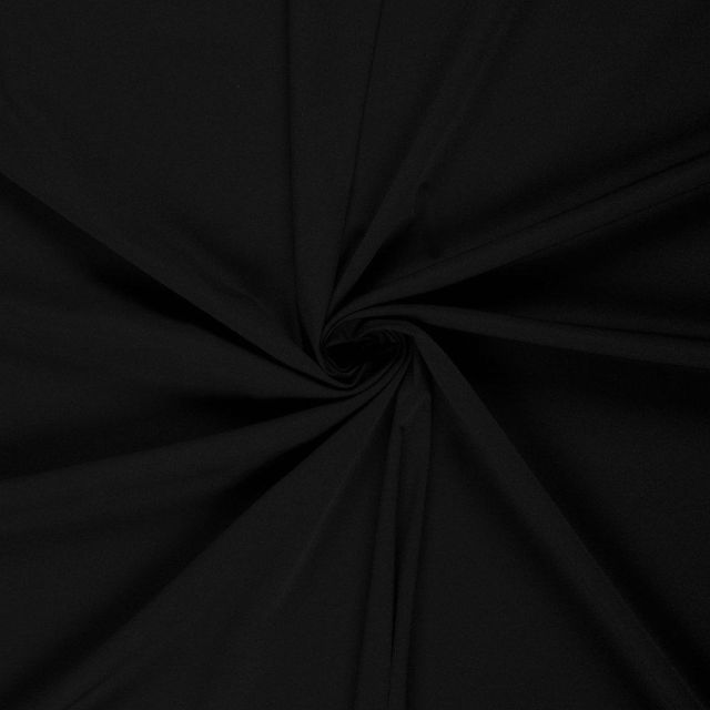 Tissu Jersey Traveler  extensible et infroissable Uni Noir