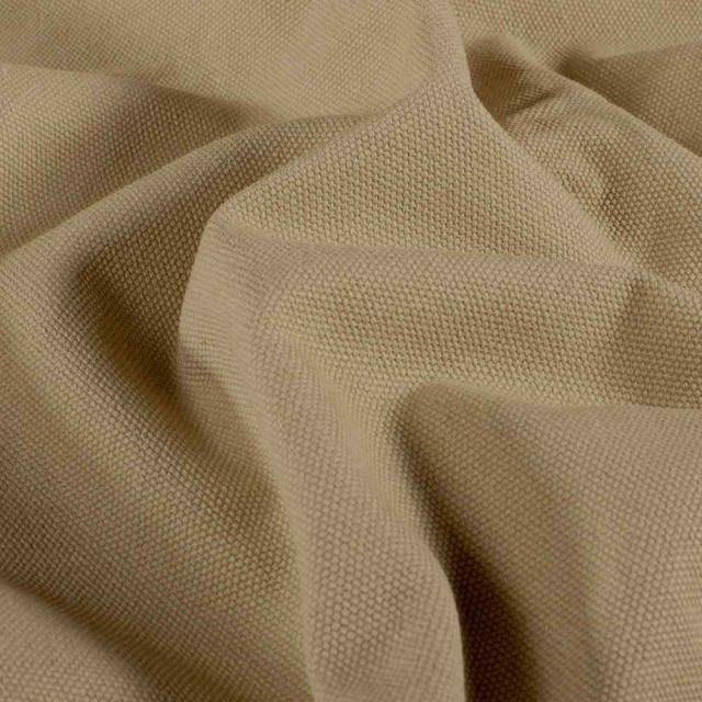 Tissu Toile Canvas d'ameublement uni Beige