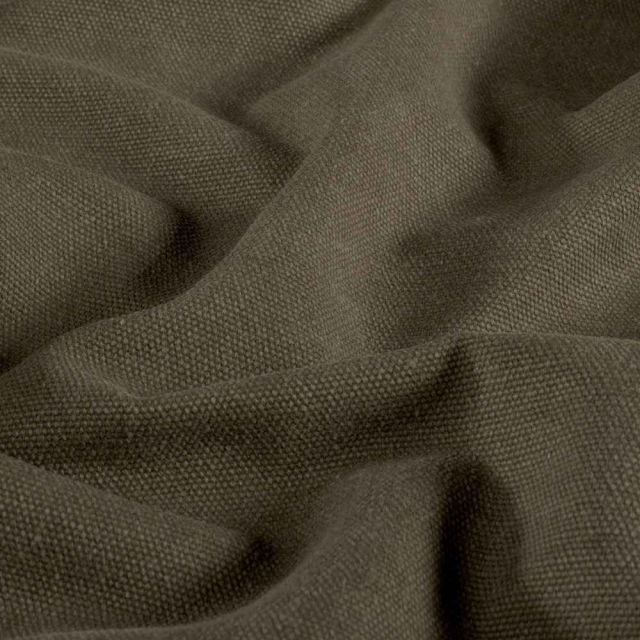 Tissu Toile Canvas d'ameublement uni Gris