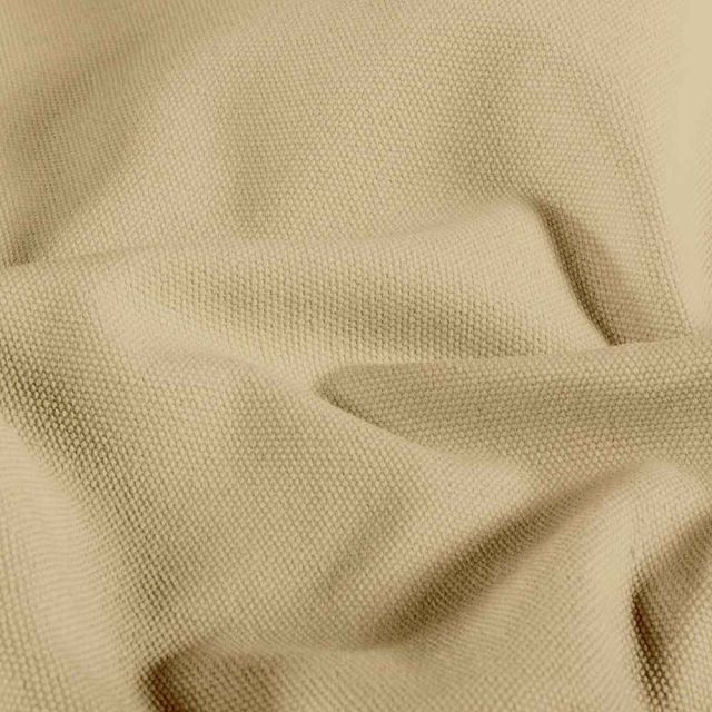 Tissu Toile Canvas d'ameublement uni Beige sable