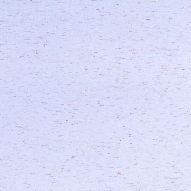 Tissu Jersey Viscose Moucheté Multicolore sur fond Bleu ciel - Par 10 cm