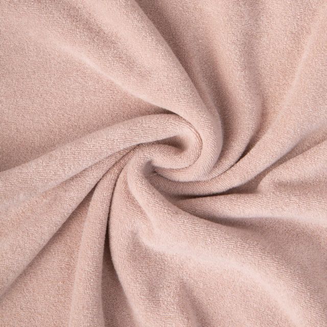 Tissu Jersey Velours Eponge Lua uni Taupe