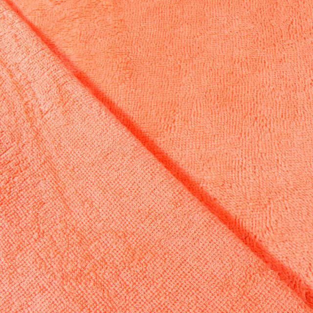 Coupon Tissu Micro Éponge Bambou Melon - Coupon de 50 cm