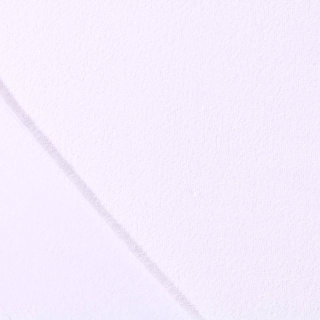Coupon Tissu Micro Éponge Bambou Blanc - Coupon de 80 cm