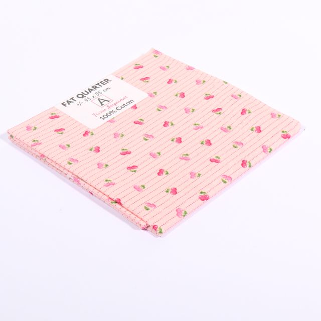 Coupon tissu Coton n°25 Rose - 45 x 55 cm