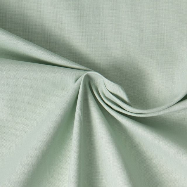 Tissu Coton uni Vert pâle
