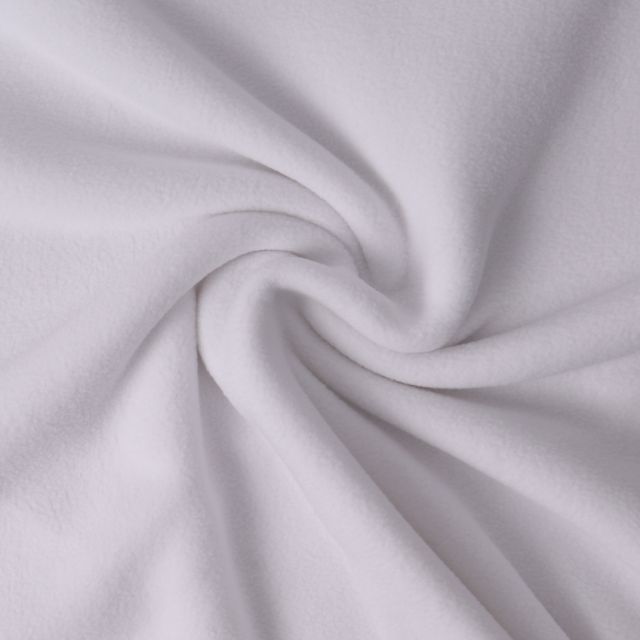 Tissu Polaire doux Grand Froid Blanc