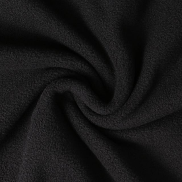 Tissu Polaire doux Grand Froid Noir