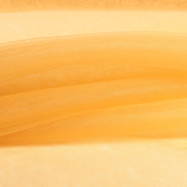 Tissu Tulle souple très grande largeur Ocre