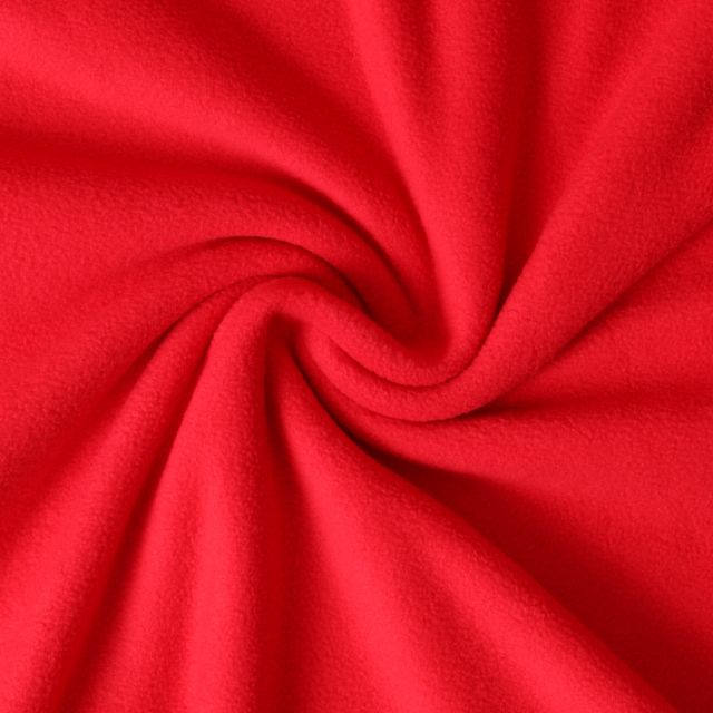 Tissu Polaire doux Grand Froid Rouge