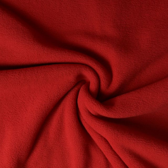 Tissu Polaire doux Grand Froid Rouge carmin