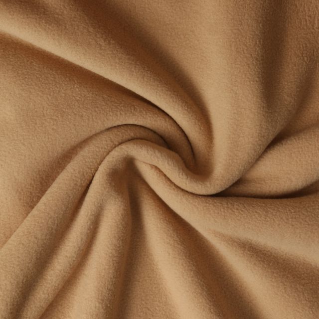Tissu Polaire doux Grand Froid Camel