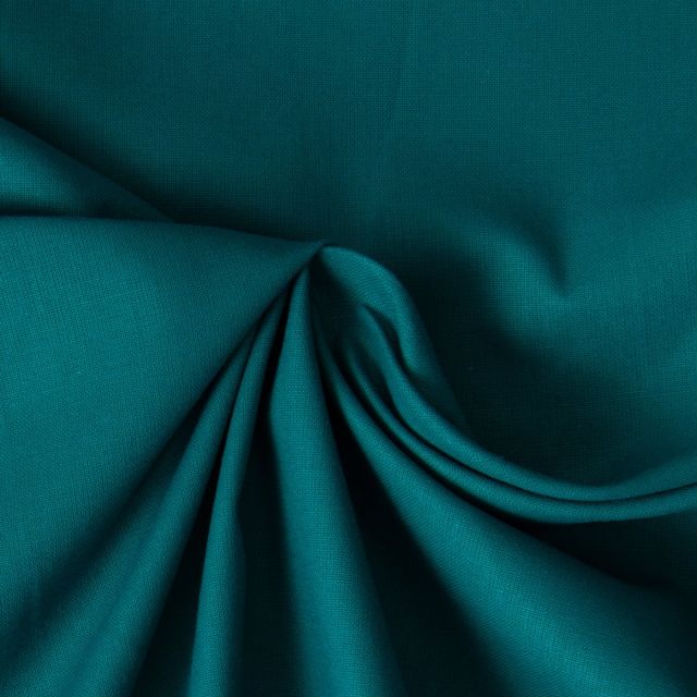 Tissu Coton uni Vert canard