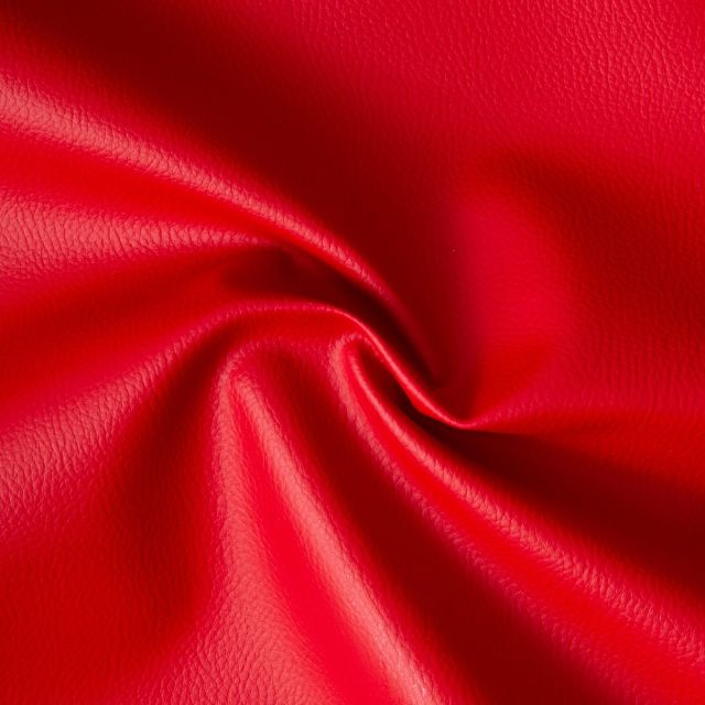 Simili cuir d'ameublement uni sur fond Rouge