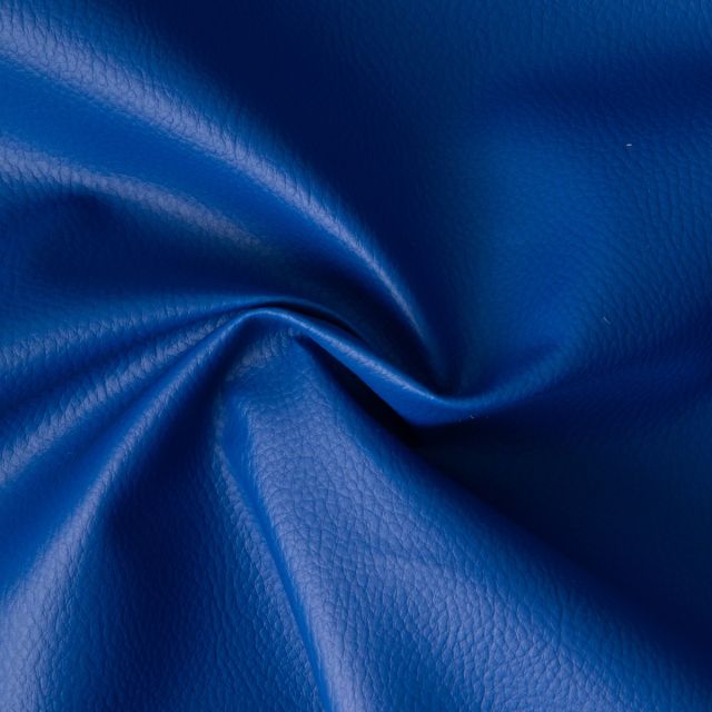 Simili cuir d'ameublement uni sur fond Bleu roi