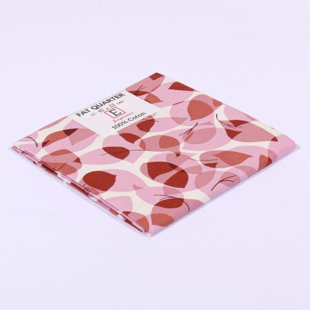 Coupon tissu Coton n°68 Rose - 45 x 55 cm