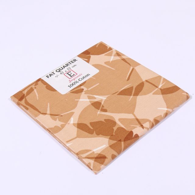 Coupon tissu Coton n°35 Noisette - 45 x 55 cm