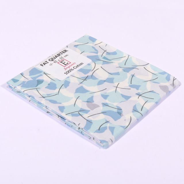 Coupon tissu Coton n°36 Bleu - 45 x 55 cm