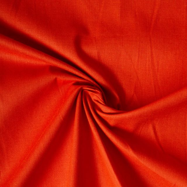 Tissu Coton uni Rouille