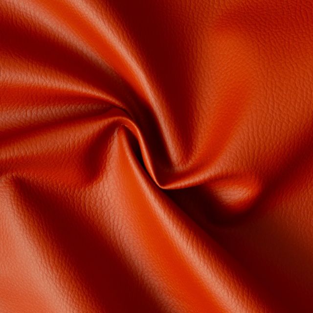 Tissu Simili cuir d'habillement uni sur fond Melon