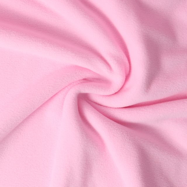Tissu Polaire doux Grand Froid Rose