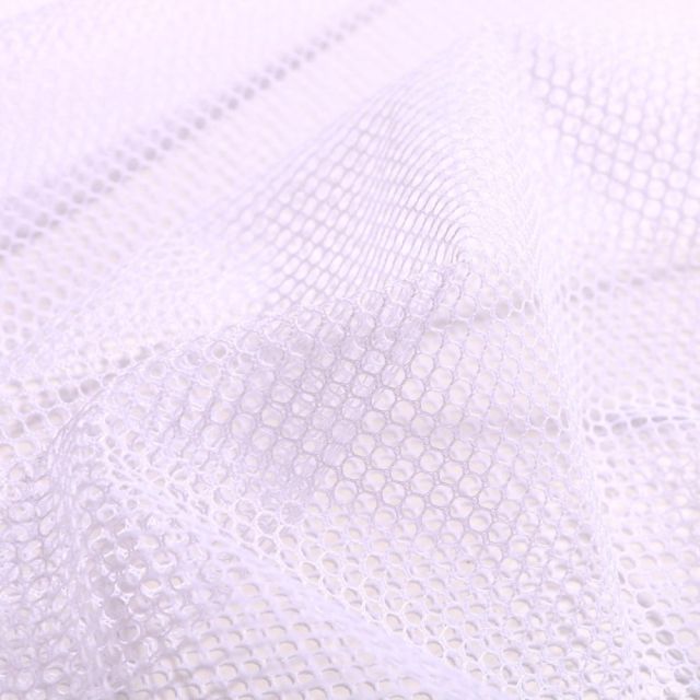 Coupon Tissu Filet Vrac mesh Blanc - Coupon de 130 cm