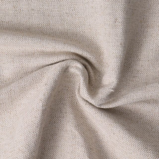 Tissu Lin mélangé Solène uni Beige chiné