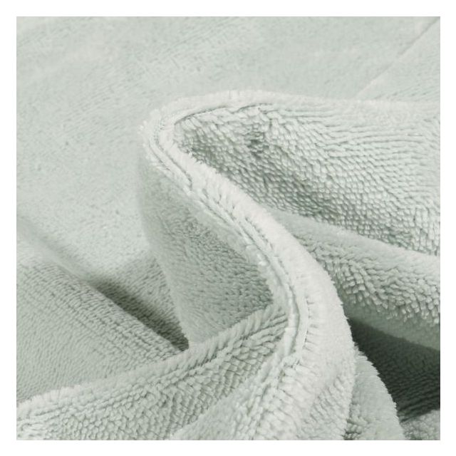 Tissu Micro Éponge Bambou uni Bleu céladon - Coupon de 3 mètres