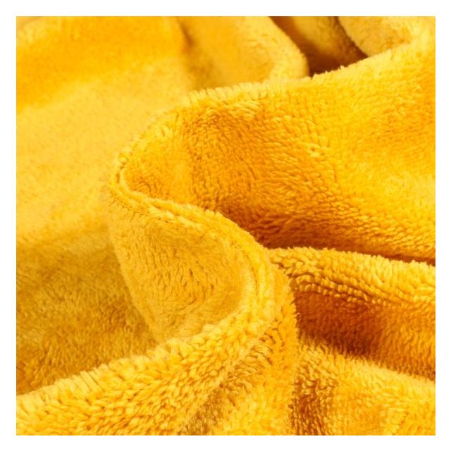 Tissu Micro Éponge Bambou uni Jaune curcuma - Coupon de 3 mètres