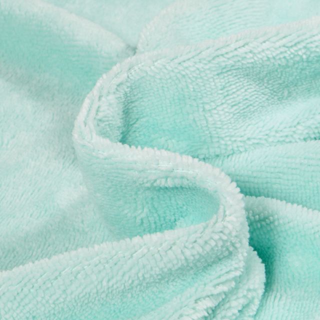 Tissu Micro Éponge Bambou uni Vert menthe - Coupon de 3 mètres