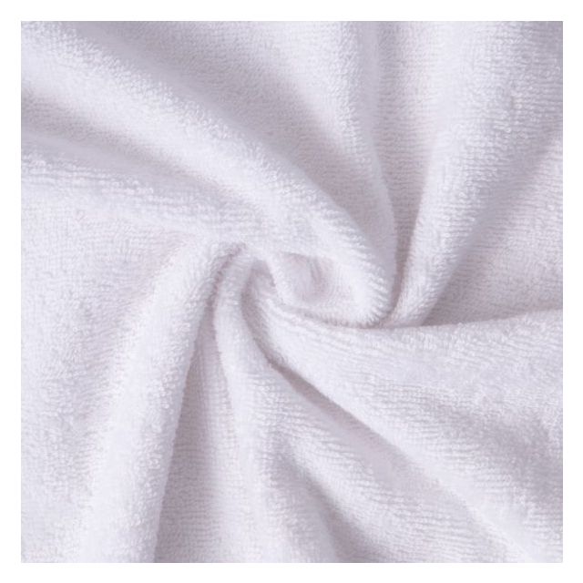 Tissu Eponge uni 400 g/m² Blanc - Coupon de 3 mètres