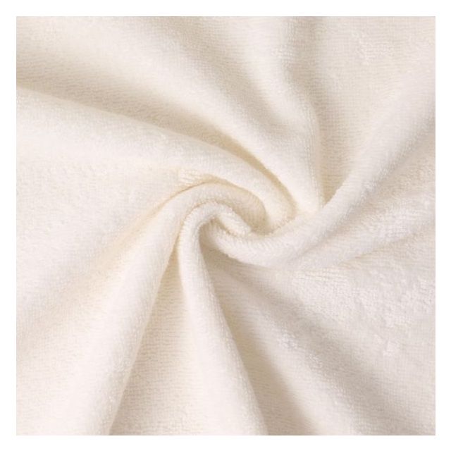 Tissu Eponge uni 400 g/m² Ecru - Coupon de 3 mètres
