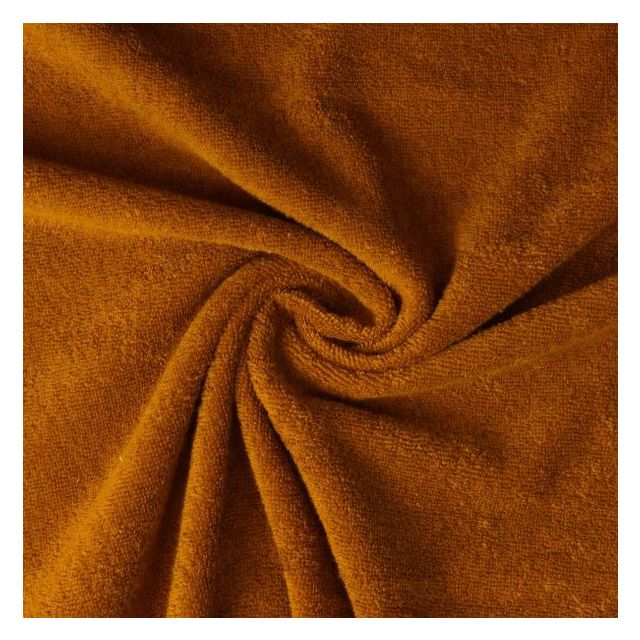 Tissu Eponge uni 400 g/m² Marron chocolat - Coupon de 3 mètres