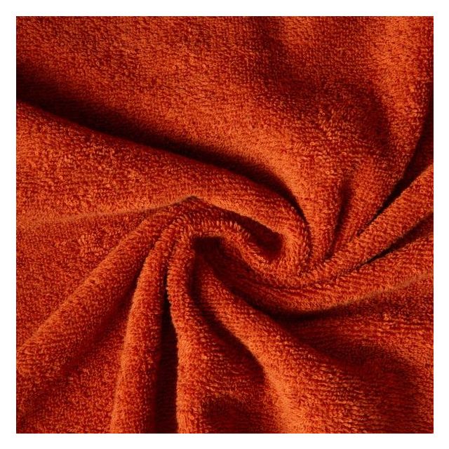 Tissu Eponge uni 400 g/m² Terracotta - Coupon de 3 mètres
