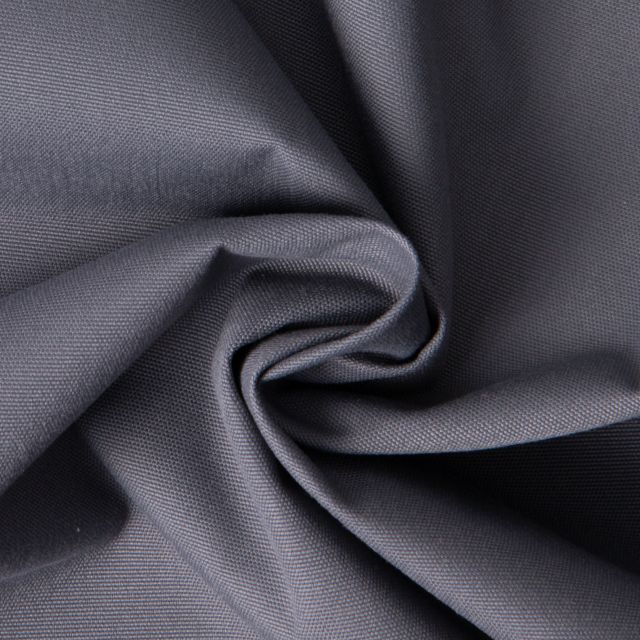 Tissu Imperméable spécial extérieur intensif uni Gris anthracite