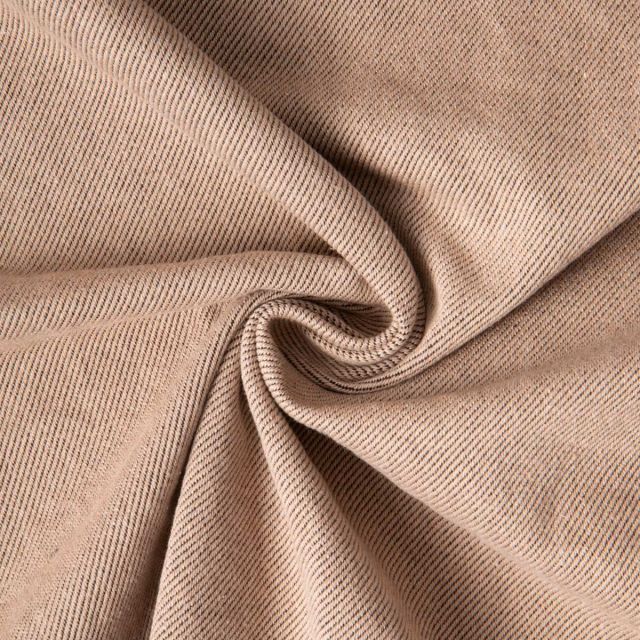 Tissu Coton Sergé d'ameublement Sisal uni Beige sable