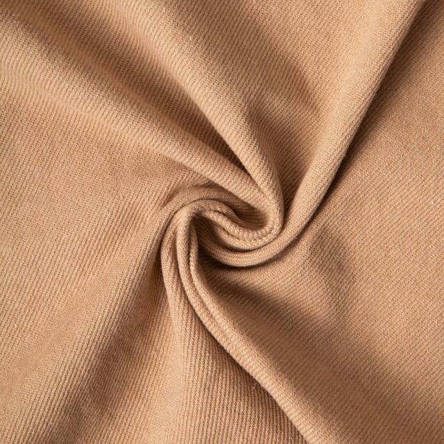 Tissu Coton Sergé d'ameublement Sisal uni Caramel