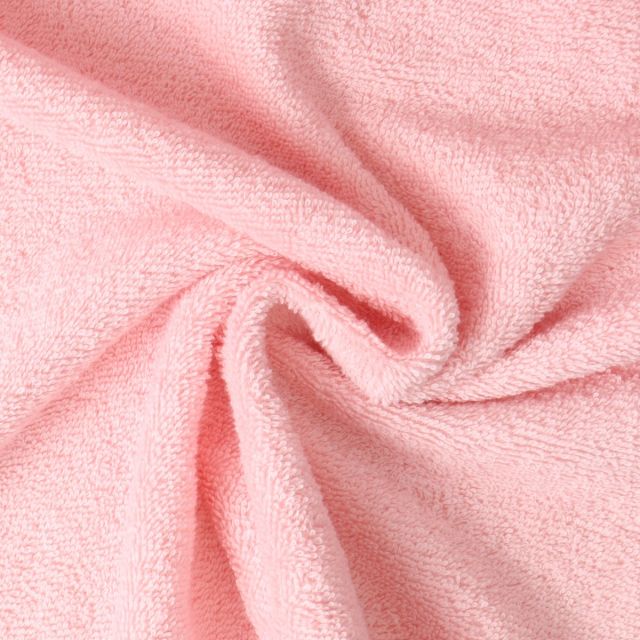 Tissu Eponge  Spa 400 g/m2 uni Rose bébé
