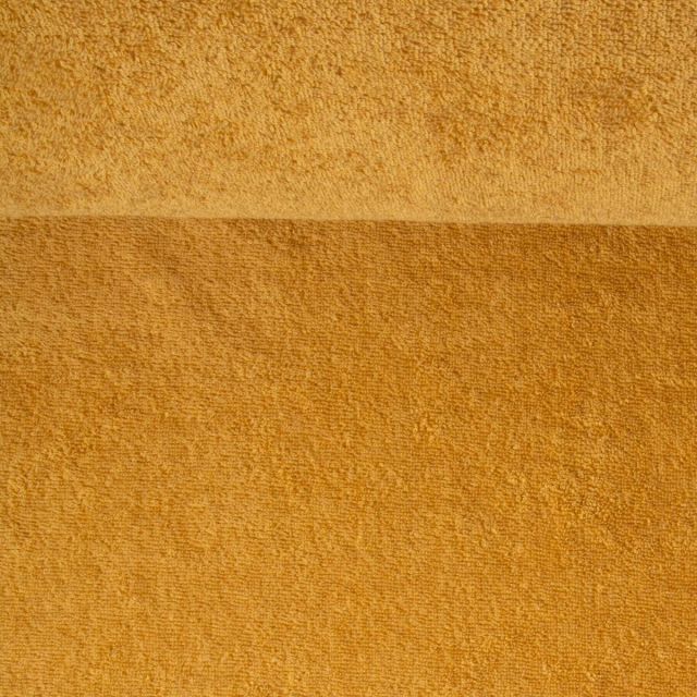 Tissu Eponge  Spa 400 g/m2 uni Jaune moutarde